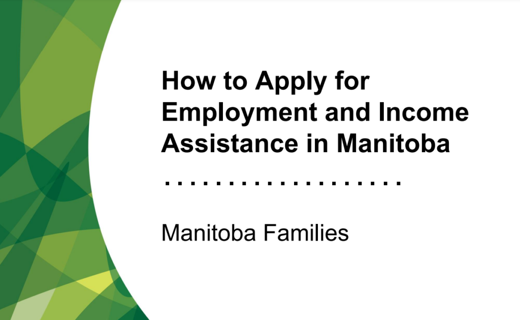 Employment Income Assistance (EIA) - How to Apply